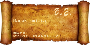 Barok Emília névjegykártya